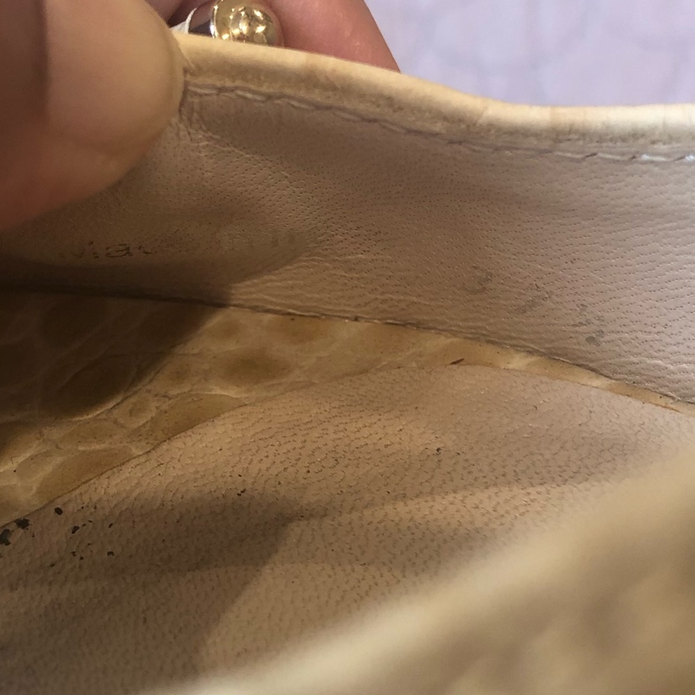 💗DIOR💗CREAM CROC EMBOSSED LEATHER SLINGBACK 37.5 - Picture 13 of 16
